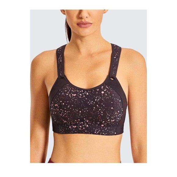 SYROKAN Women's 32E Sports Bra Front Adjustable High Impact Support Wireless - Picture 3 of 6